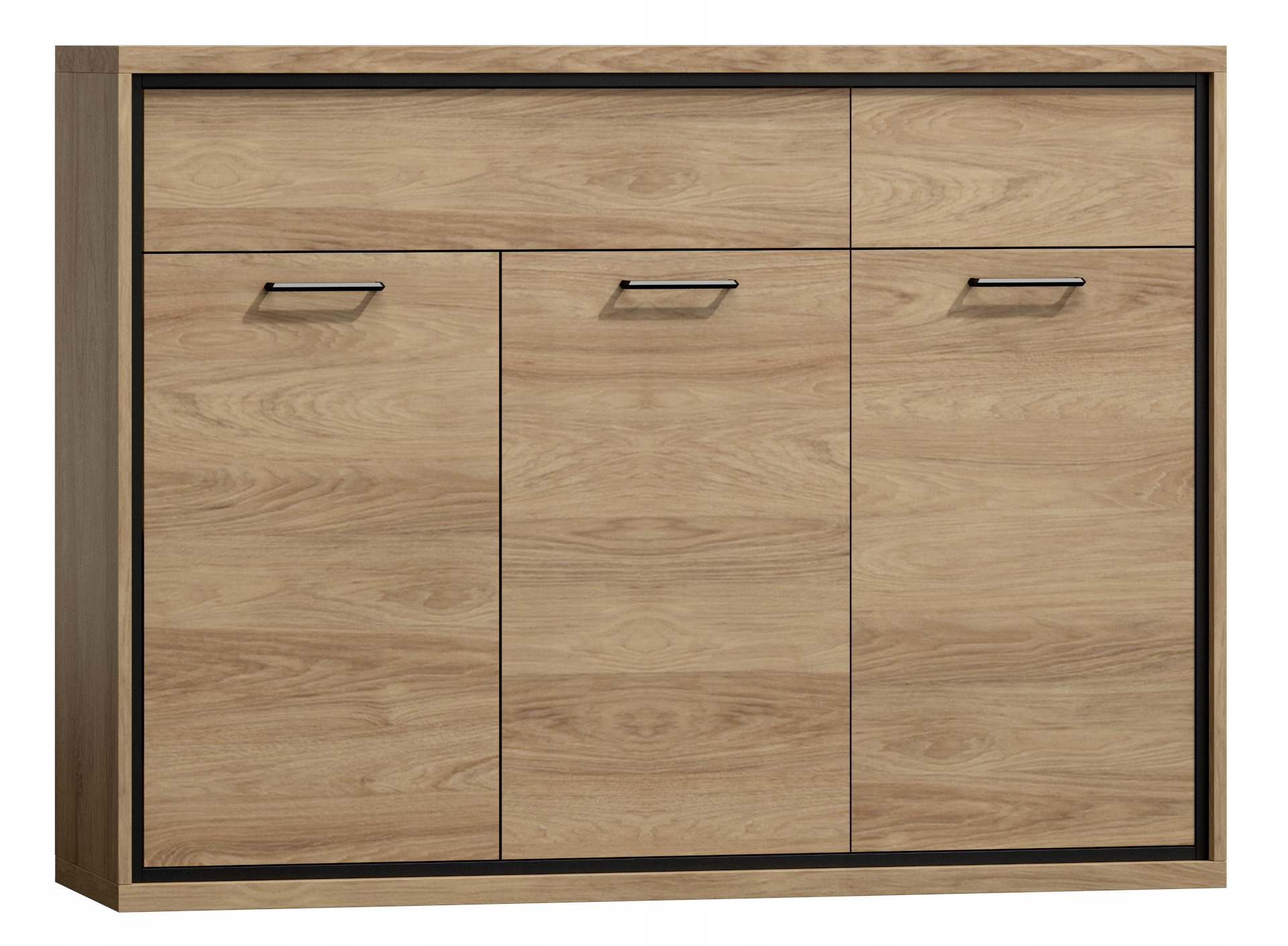 Komoda Mediolan 135 x 41 x 101 dąb naturalny 3D/2S