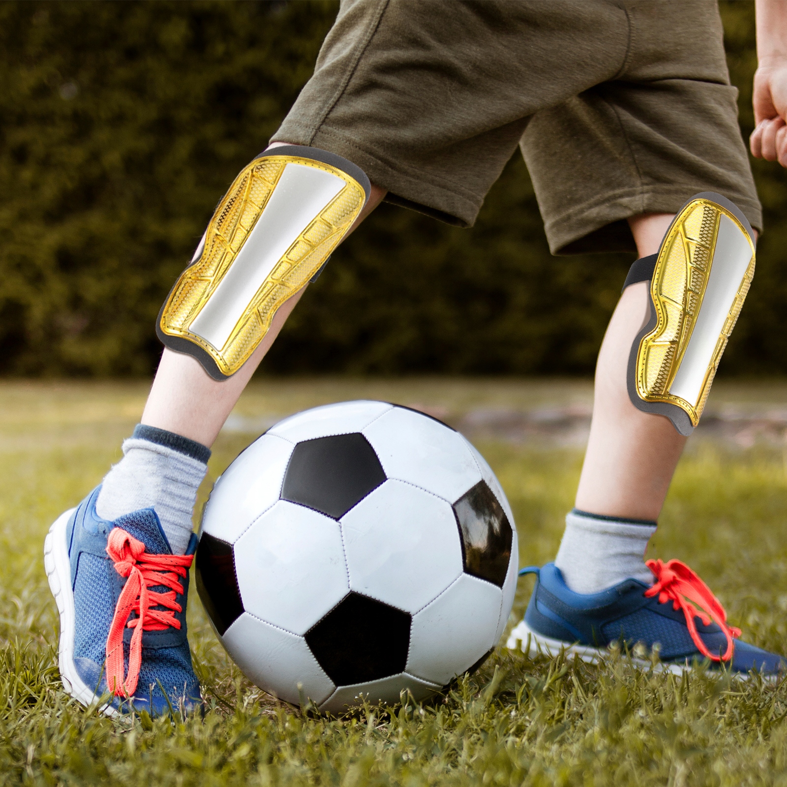 PIŁKARSKIE OCHRANIACZE DO PIŁKI NOŻNEJ CHŁOPIĘCE W WIEKU 5-8 lat Marka bez marki