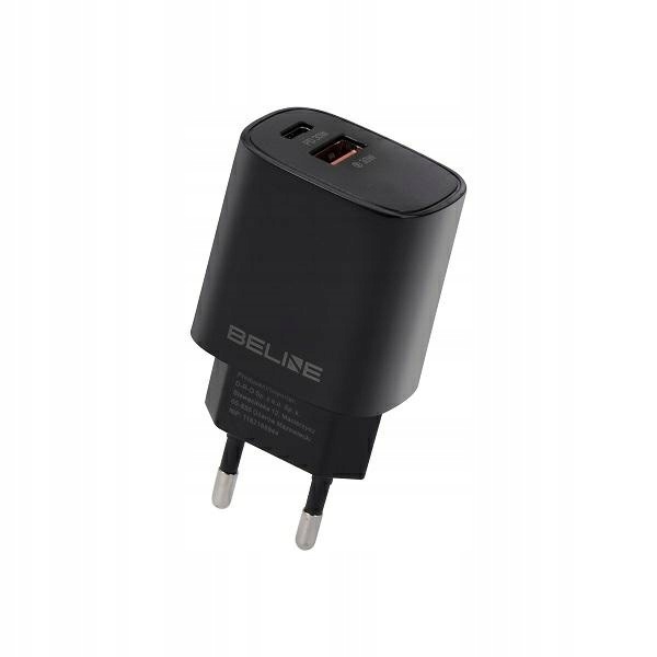 Beline BLN2CB30 Ład. siec. Usb-c+usb 30W GaN Pd 3.0+QC 3.0 czarna