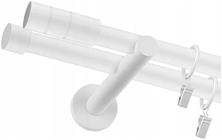 

Karnisz Podwójny Biały Fi 25+19mm 280cm Różne