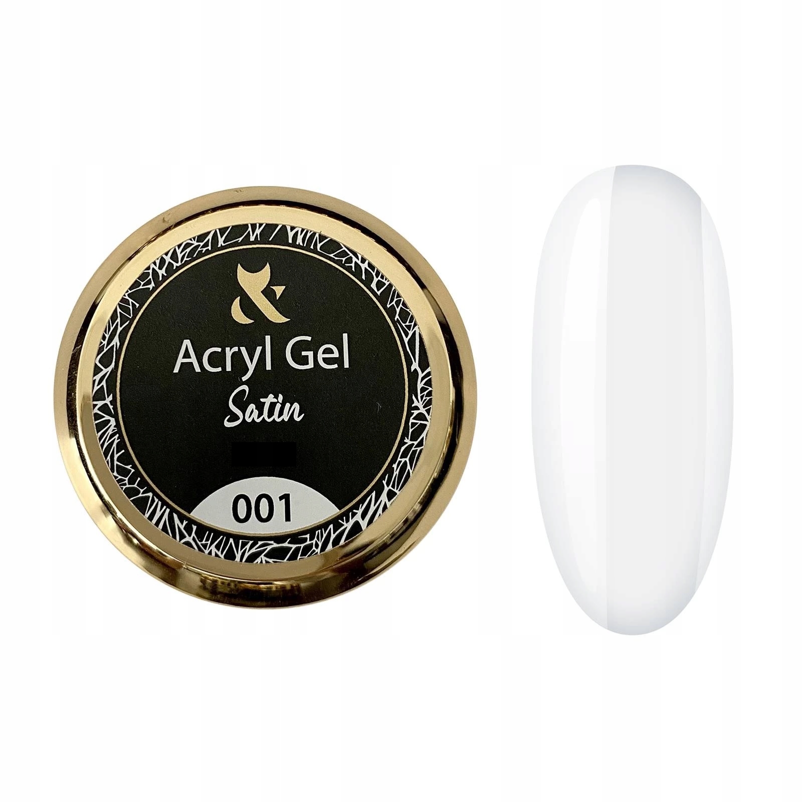 Akrylożel Acryl Gel Satin 001 Clear Fox Nails Professional Słoiczek