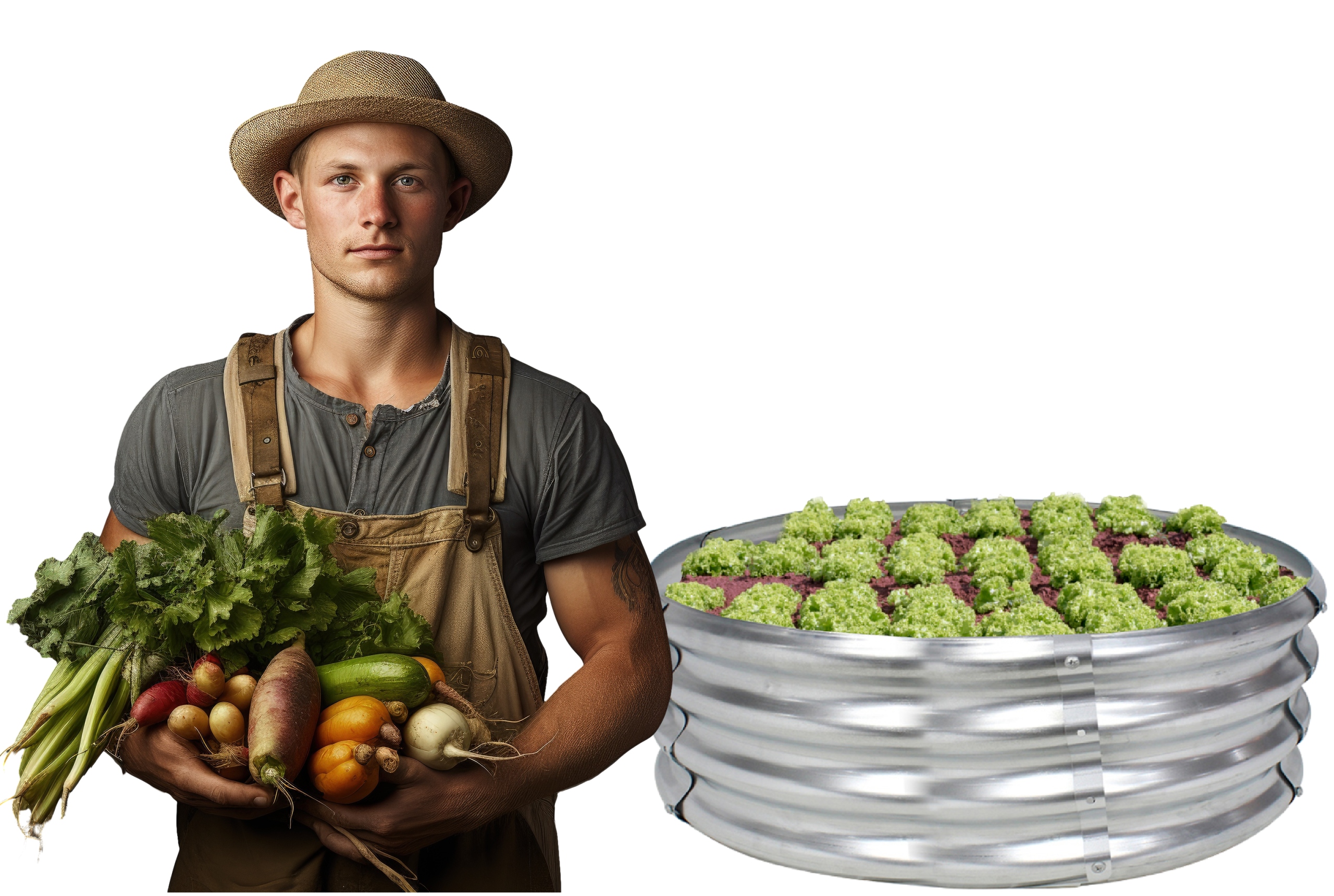 GRZĄDKA PODWYŻSZONA WARZYWNIAK WARZYWA KWIATY STAL 60X60X30cm OCYNK OGRÓD Długość (cm) 60 cm