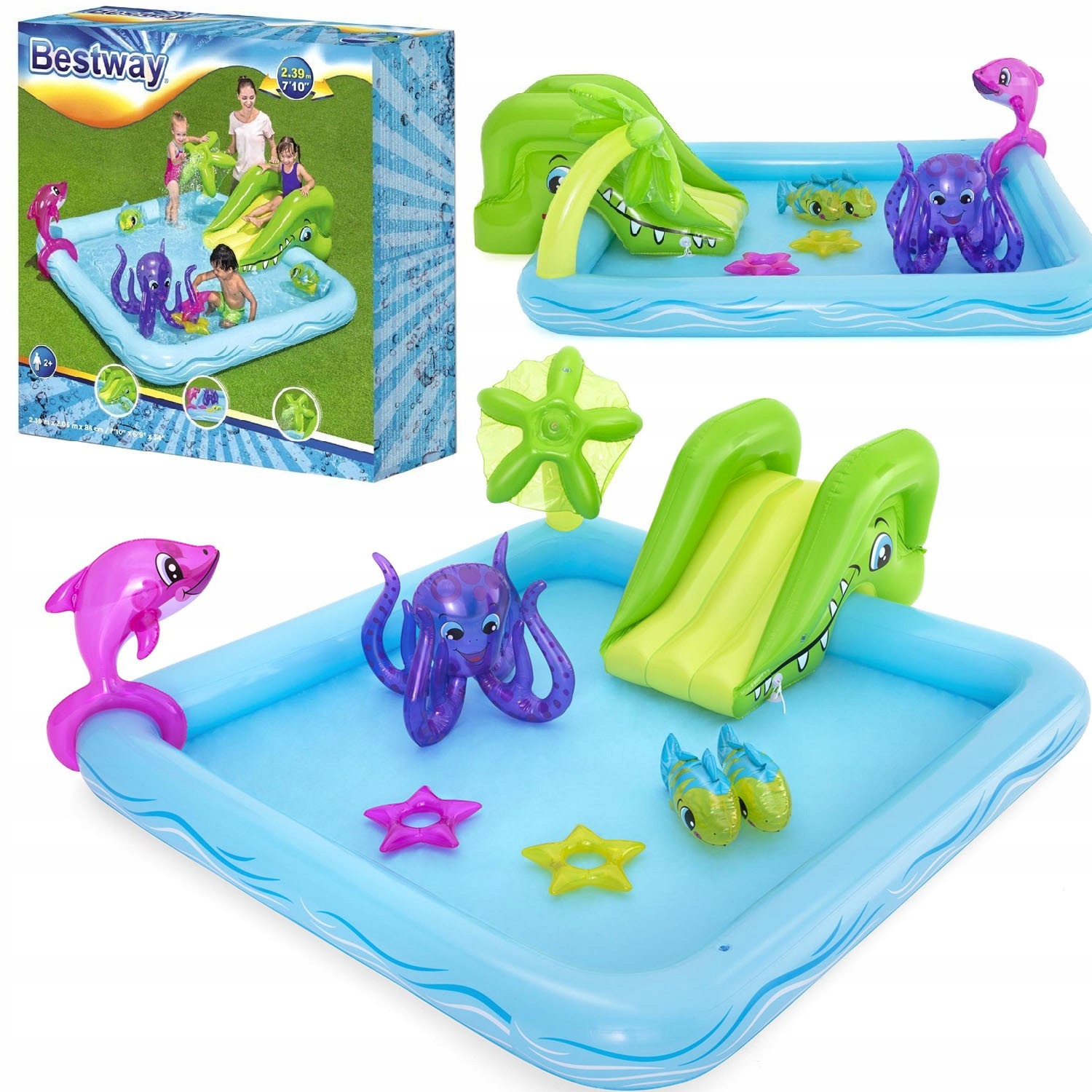 53052 Bestway Nadmuchiwany Basen Akwarium Z Akcesoriami