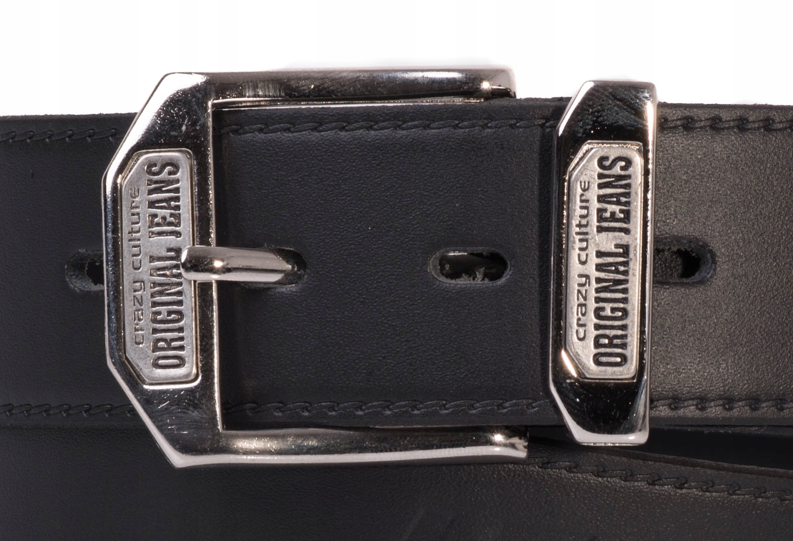 Męski pasek do spodni SKÓRZANY 4cm Jeans |80obw Cechy dodatkowe brak