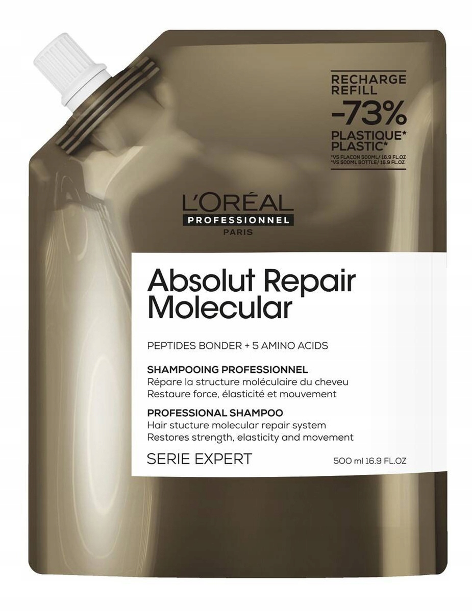 L’Oreal Paris Absolut Repair Molecular Šampon posilující refill 500 ml