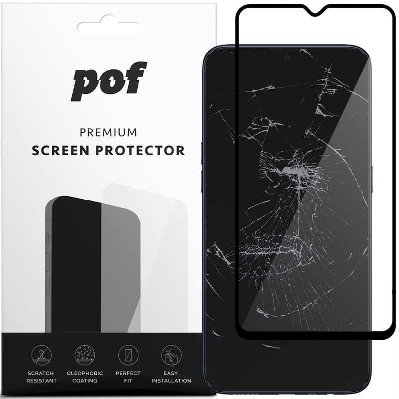 

Pof Pełne szkło hartowane szybka do Oppo A12