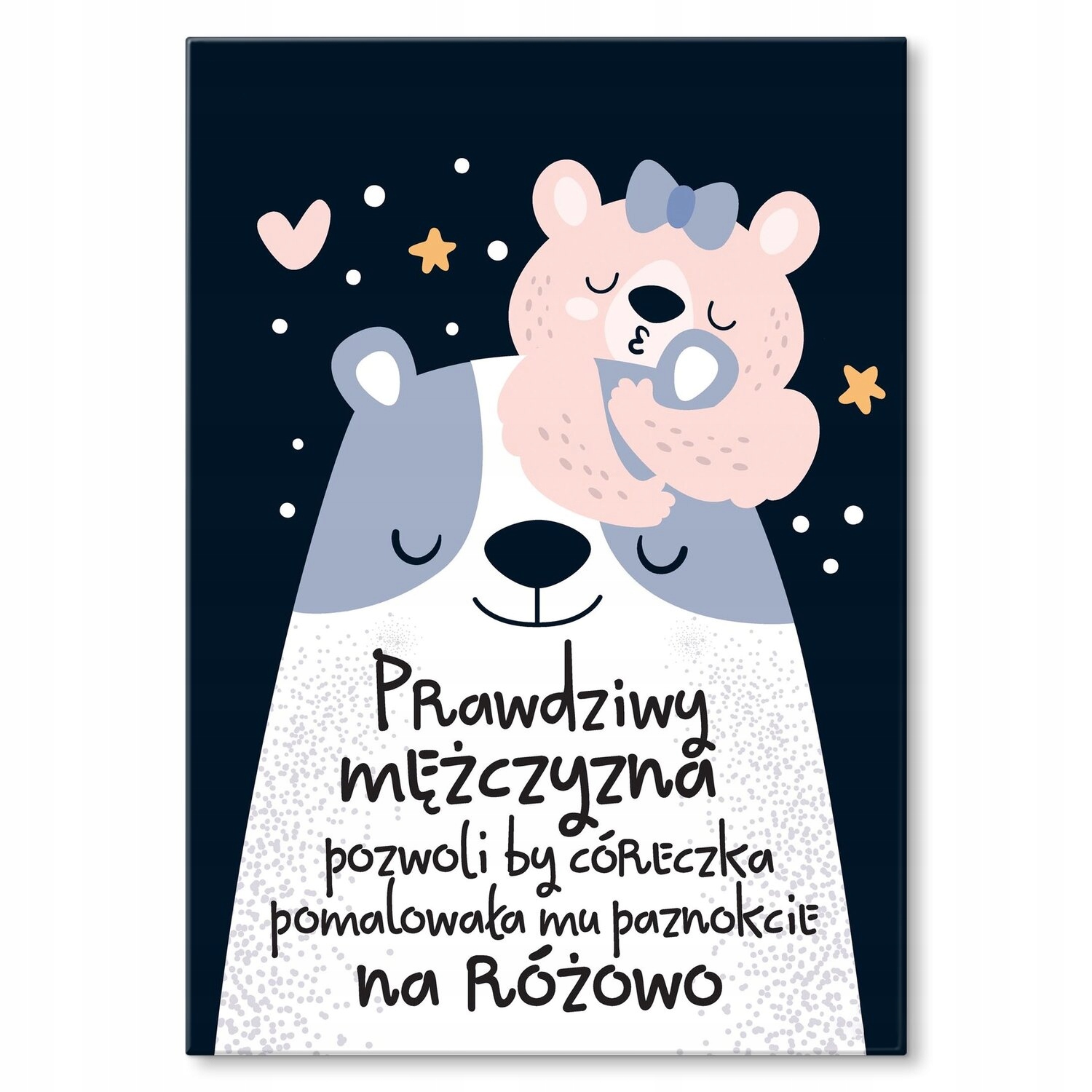 Kovový plakát Skutečný muž Dárek 30 x 42 cm