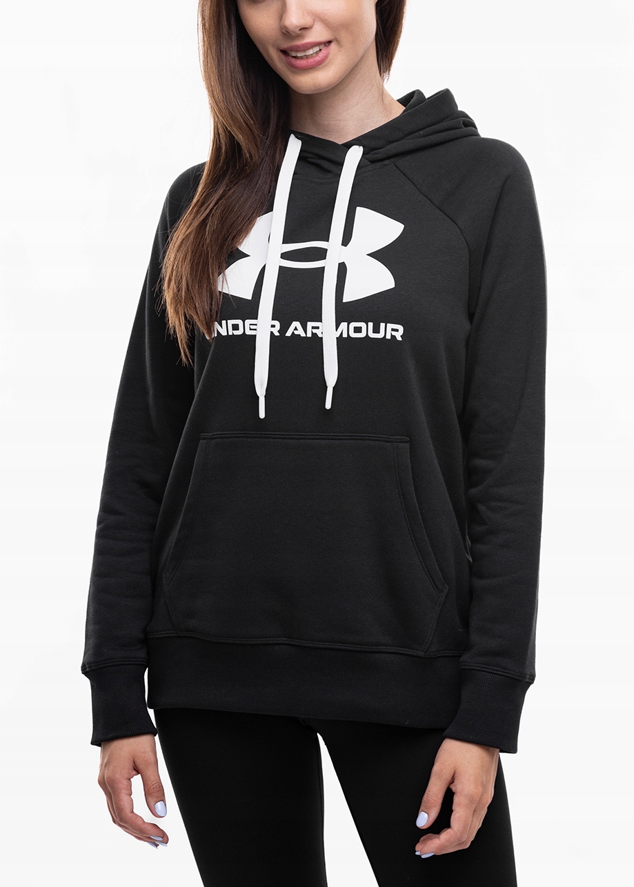 Under Armour mikina s s kapucí a sportovním bavlněným logem tepla vel. S
