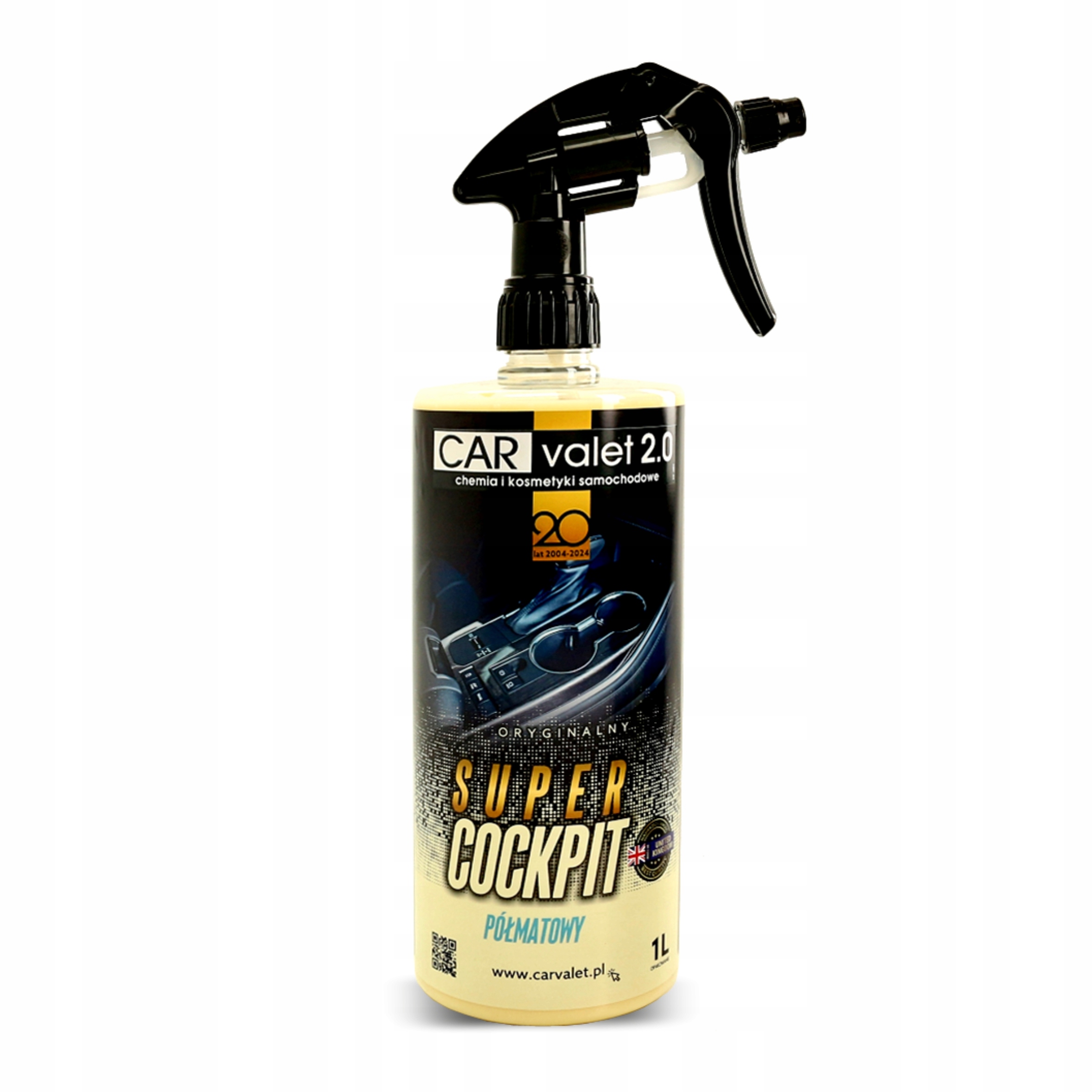 Kokpit środek płyn mleczko do kokpitu plastiku półmat 1L Carvalet