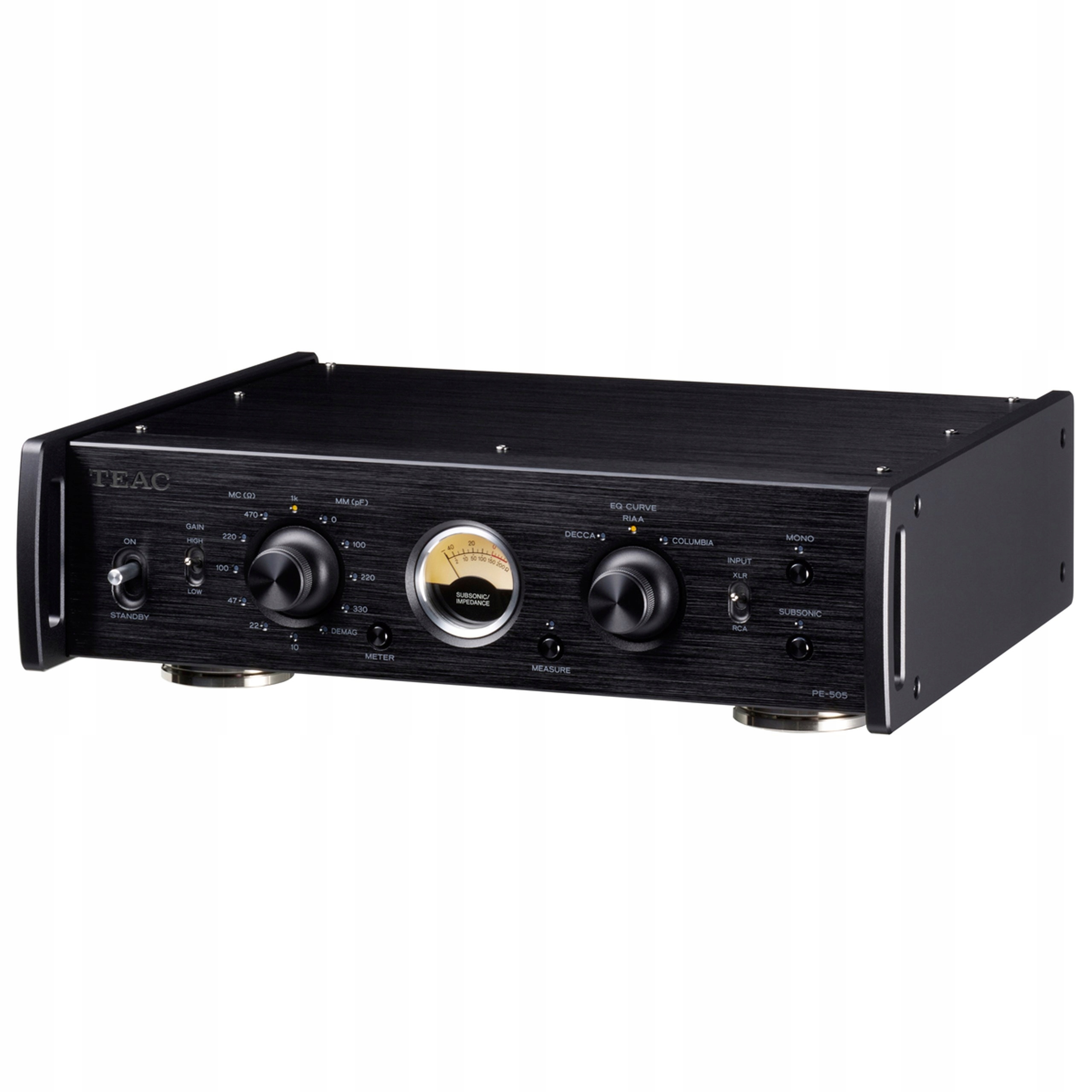 Teac PE-505 Przedwzmacniacz Gramofonowy Phono MM MC Dual Mono Czarny
