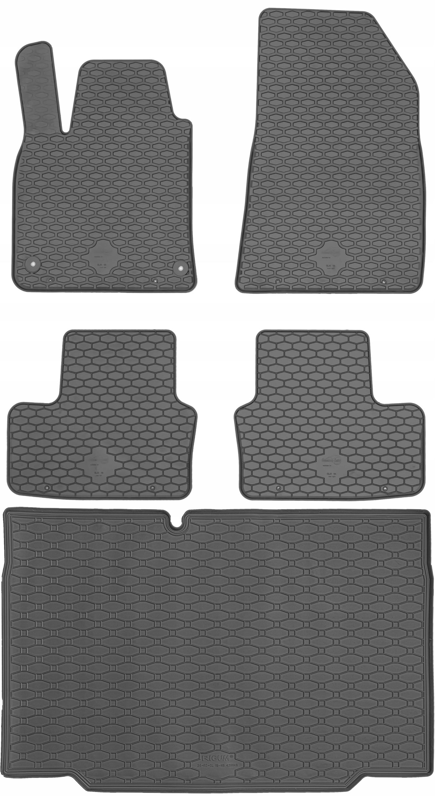 Renault Clio V Hatchback 2019 Sada Koberce batožinový priestor