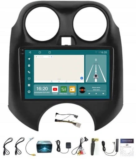 Rádio Navigace Nissan Micra 2010-2017 Wifi Carplay Android 8/256GB Sim