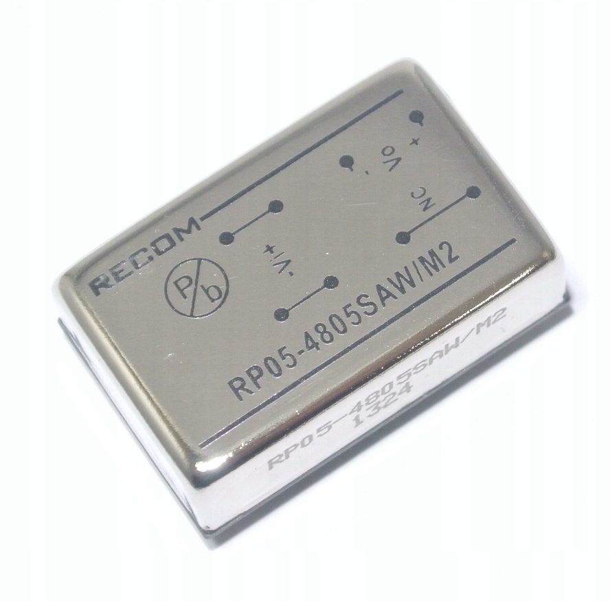 

Przetwornica 5W 18-75V in / 5V Recom RP05-4805SAW