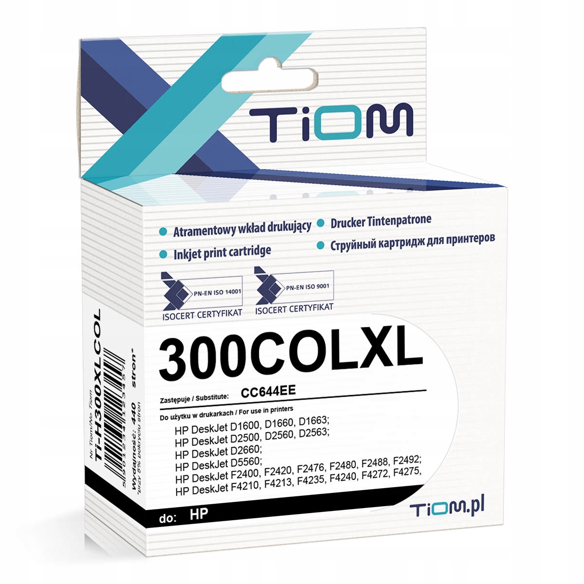 

Tusz do Hp 300 XL F4283 F4292 F4293 F4294 F4500