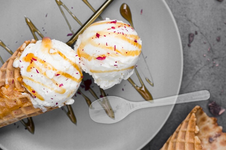 Przeźroczyste ŁYŻECZKI Jednorazowe Sztućce 100szt EAN (GTIN) 4008156917049