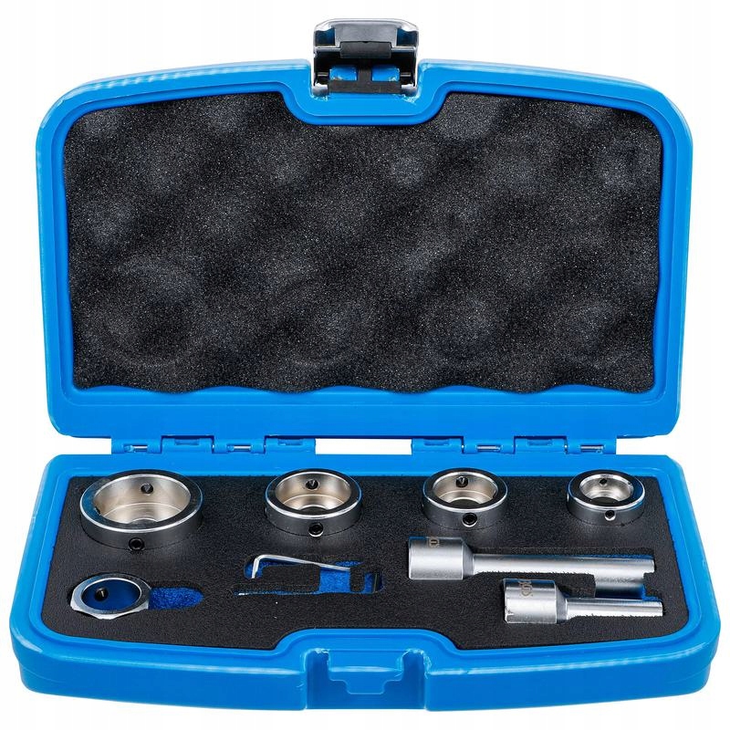 Sada adaptérov pre závitníky na obojstranné skrutky, 7 ks, Bgs 70115