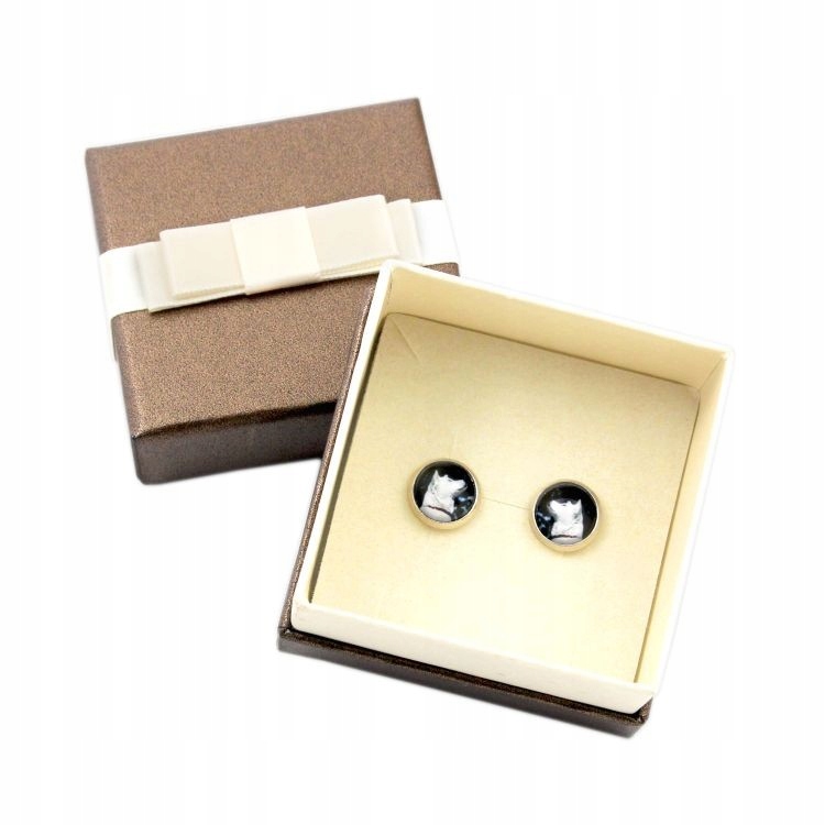 

Akita Kolczyki z Twoim zdjęciem w pudełku Handmade