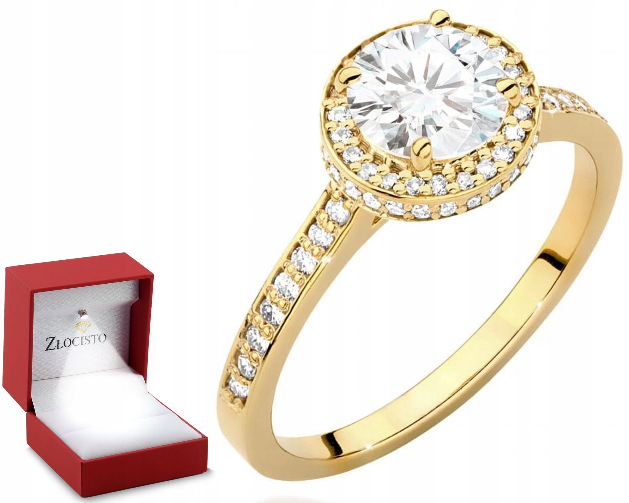 Zlatý prstýnek s brilianty 1,00 Ct 585 Gravírování