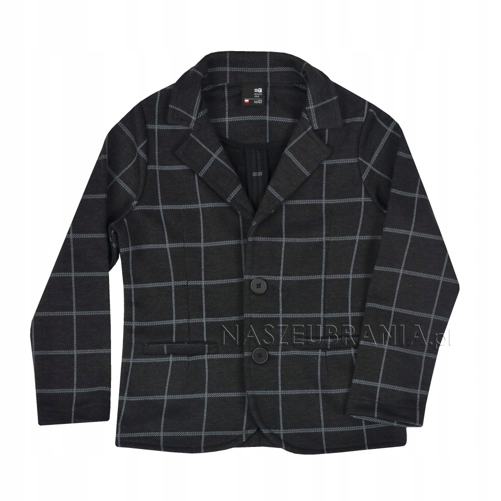 MARYNARKA BAWEŁNIANA GT 9612 SZARA KRATKA 116 HIT