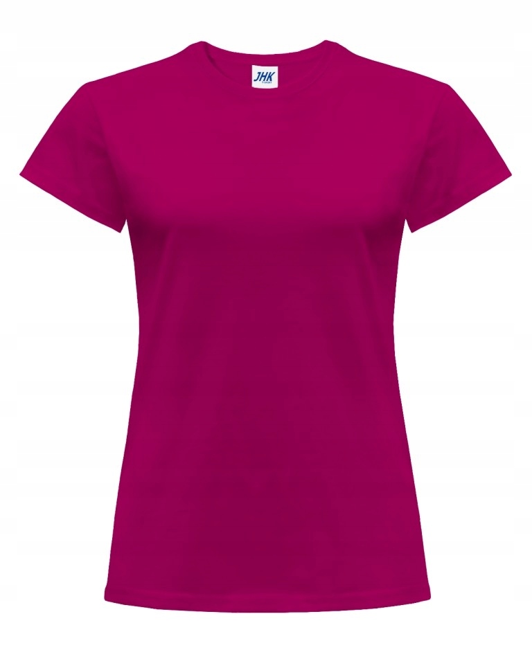 

Koszulka Damska T-shirt Krótki Rękaw Jhk Malina L