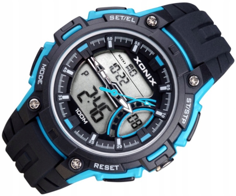 

Męski Zegarek Dual Time VH-003 Wodoodporny 100M