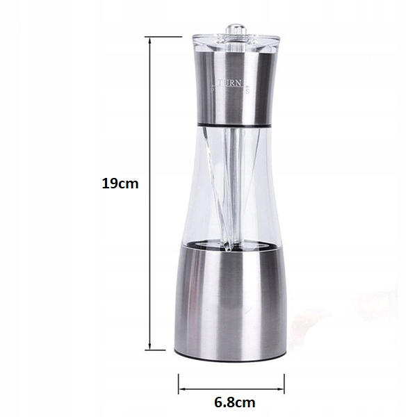 MŁYNEK DO PIEPRZU SOLI PIEPRZ SÓL PODWÓJNY 2w1 Marka Brunbeste