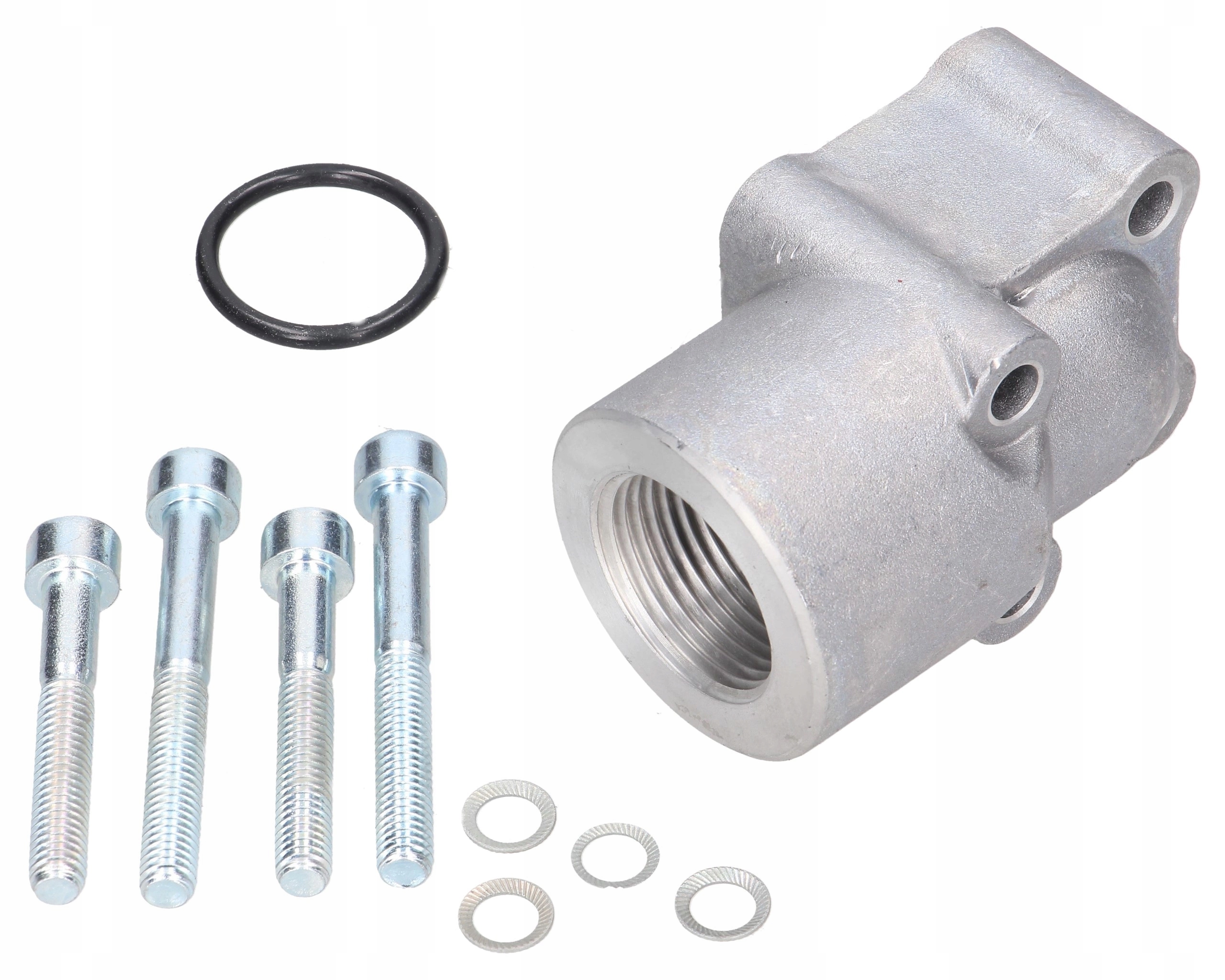 Adaptér hydraulického čerpadla úhlový 4 otvory 3/4" 40 mm M6