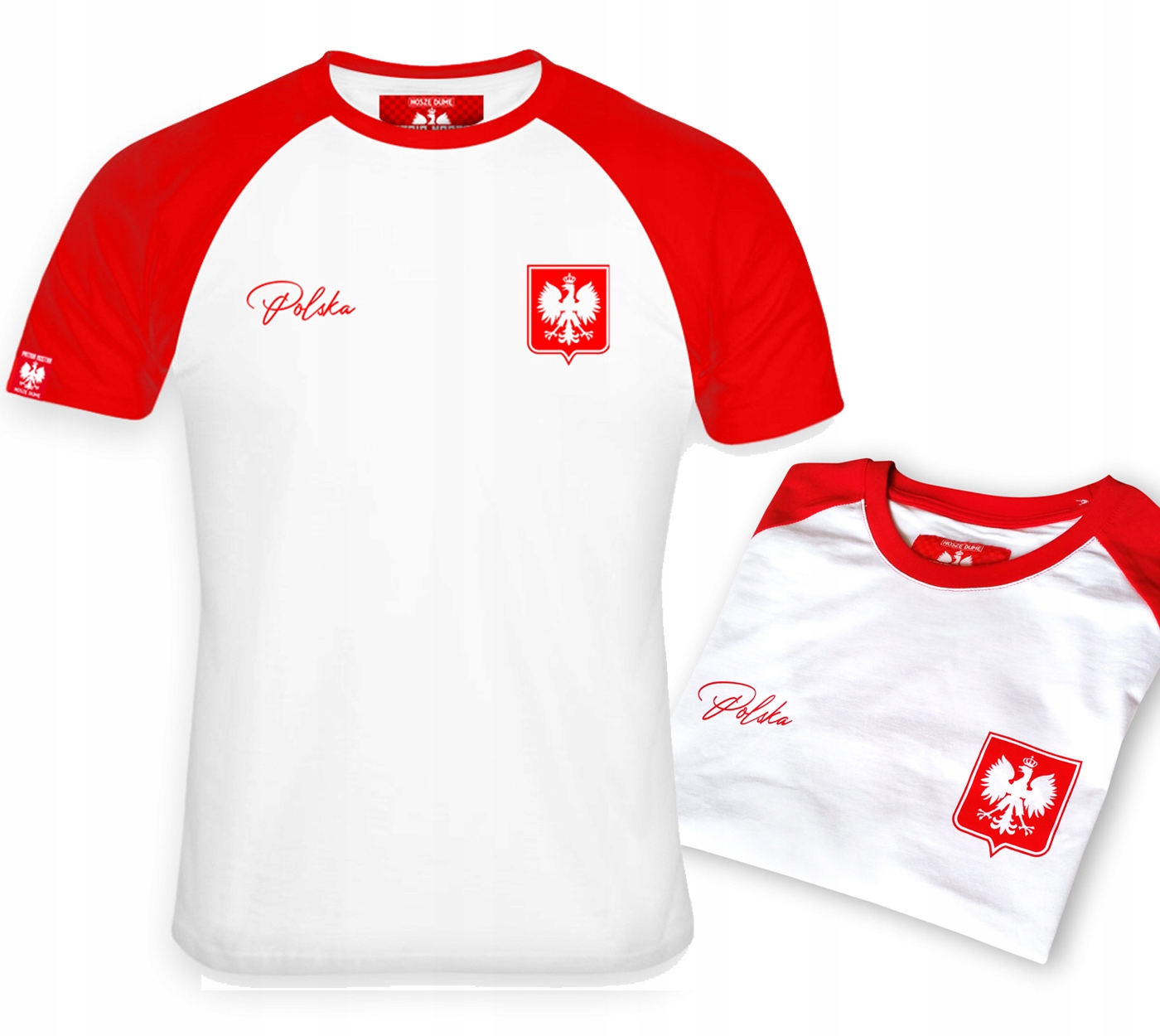 Koszulka Męska Polska Biało-Czerwoni Kadra Kibice