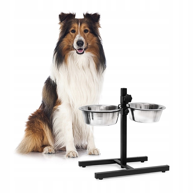 Levně Stojan na závěsnou misku kovový Relaxdays černý 1,55 l