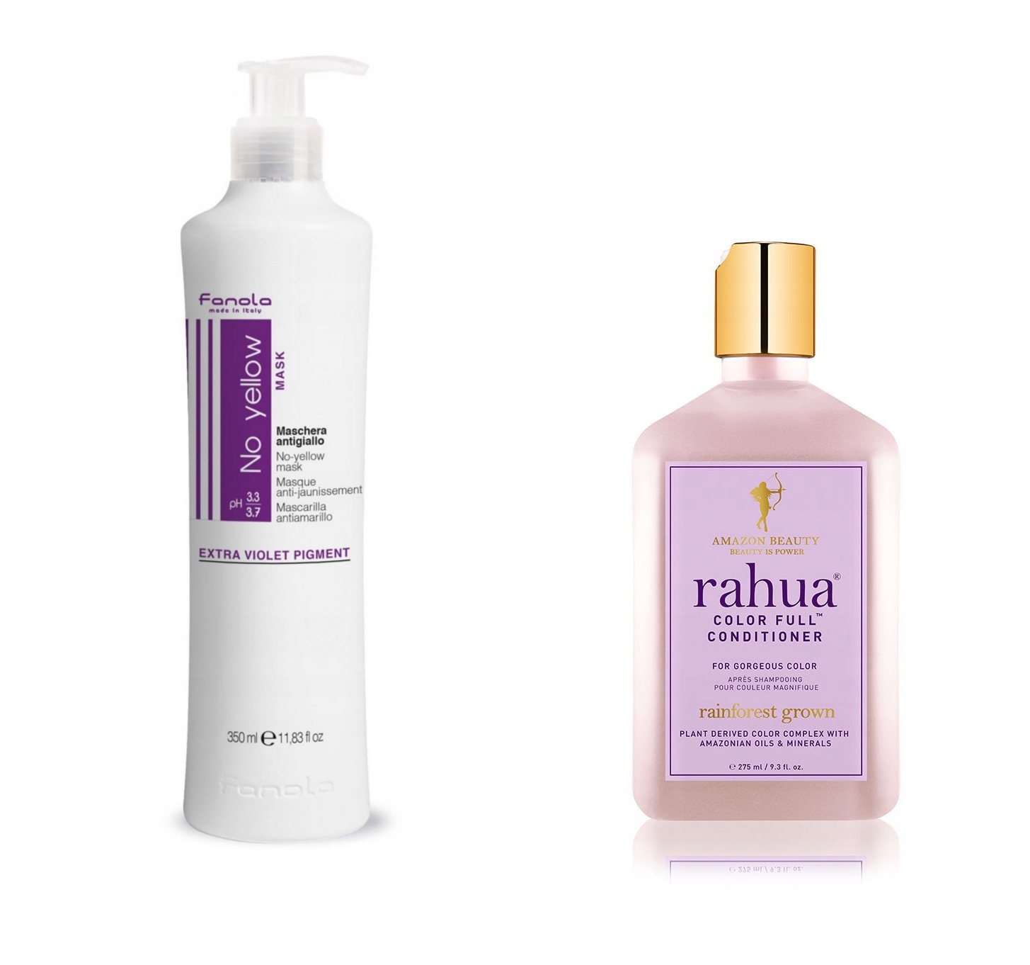 Fanola No Yellow maska 350 ml Rahua Color Full odżywka 275 ml zestaw-Zdjęcie-0