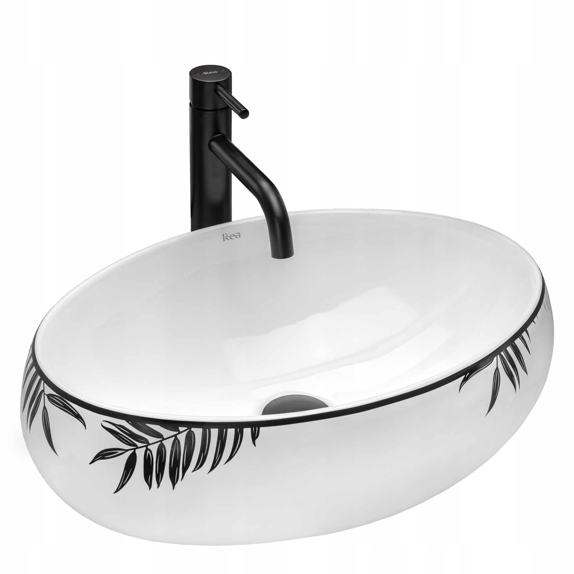 

Umywalka Ceramiczna Nablatowa Shila ze wzorem- Rea