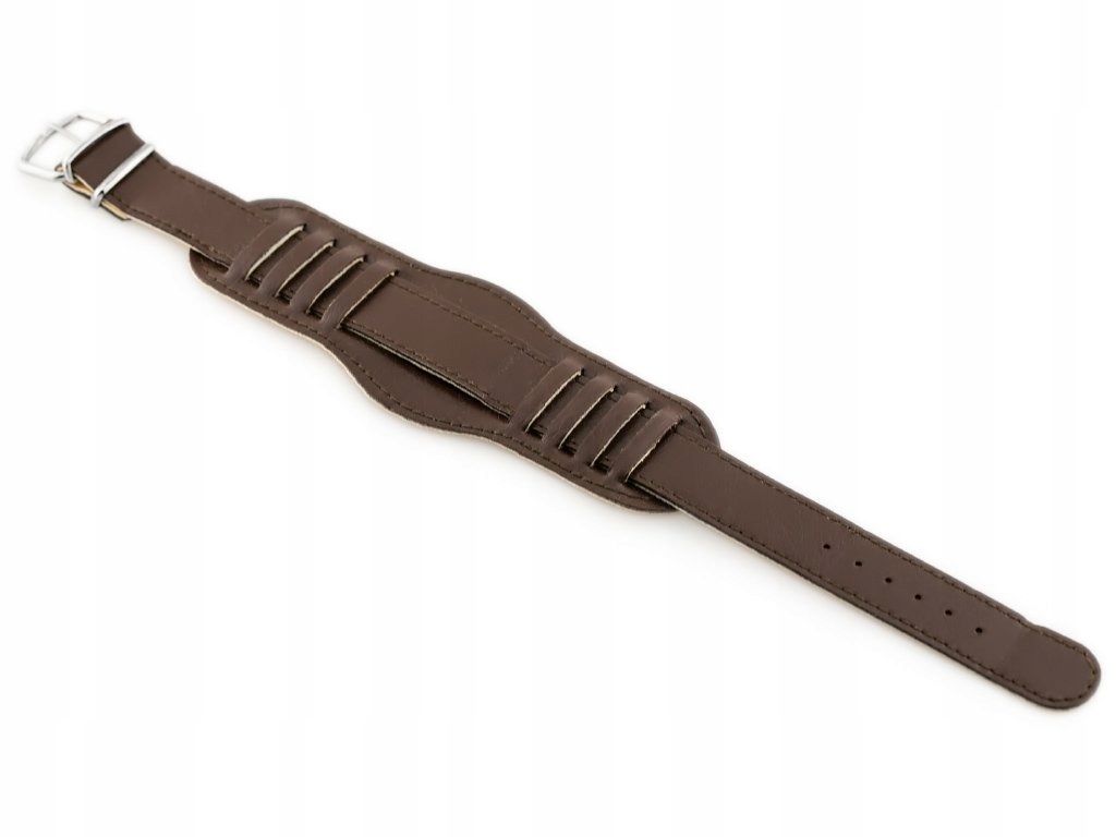 Pasek do Zegarka z Podkładką - EKO SKÓRA - 18 mm Marka inny