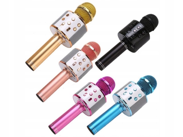 MIKROFON BEZPRZEWODOWY BLUETOOTH GŁOŚNIK KARAOKE Marka inna