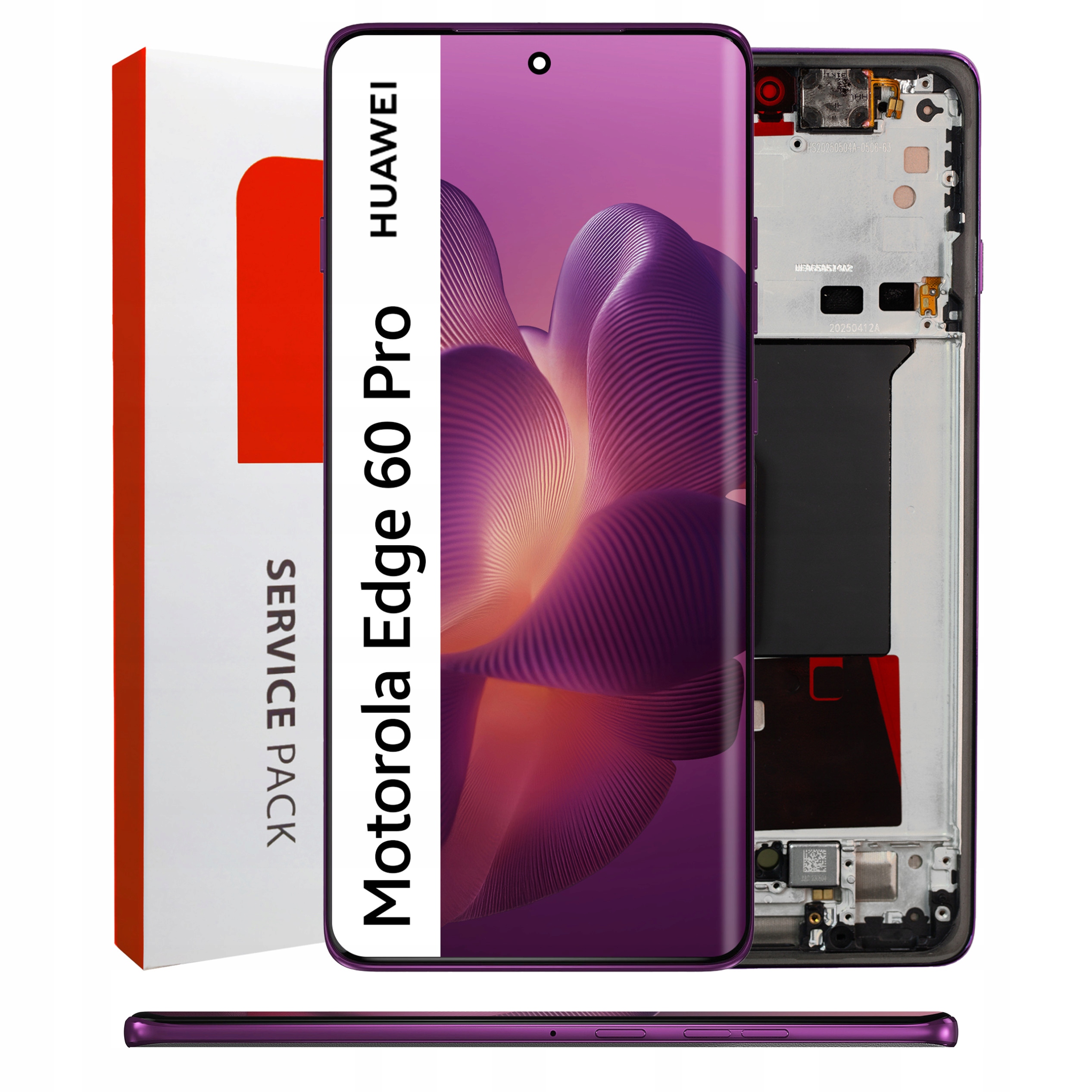 Displej pre Motorola Edge 60 Pro LCD displej Rám Fialový Originál Zila