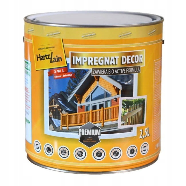 HartzLain Decor Impregnat HartzLack Teak Tik 2,5 l