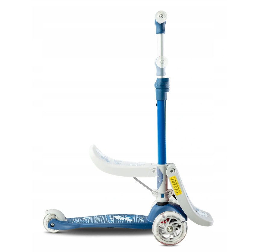 302427 HULAJNOGA LED BALANSOWA TRÓJKOŁOWA 2w1 NIEBIESKA ŚWIECĄCE KOŁA Kod producenta 5903076302427