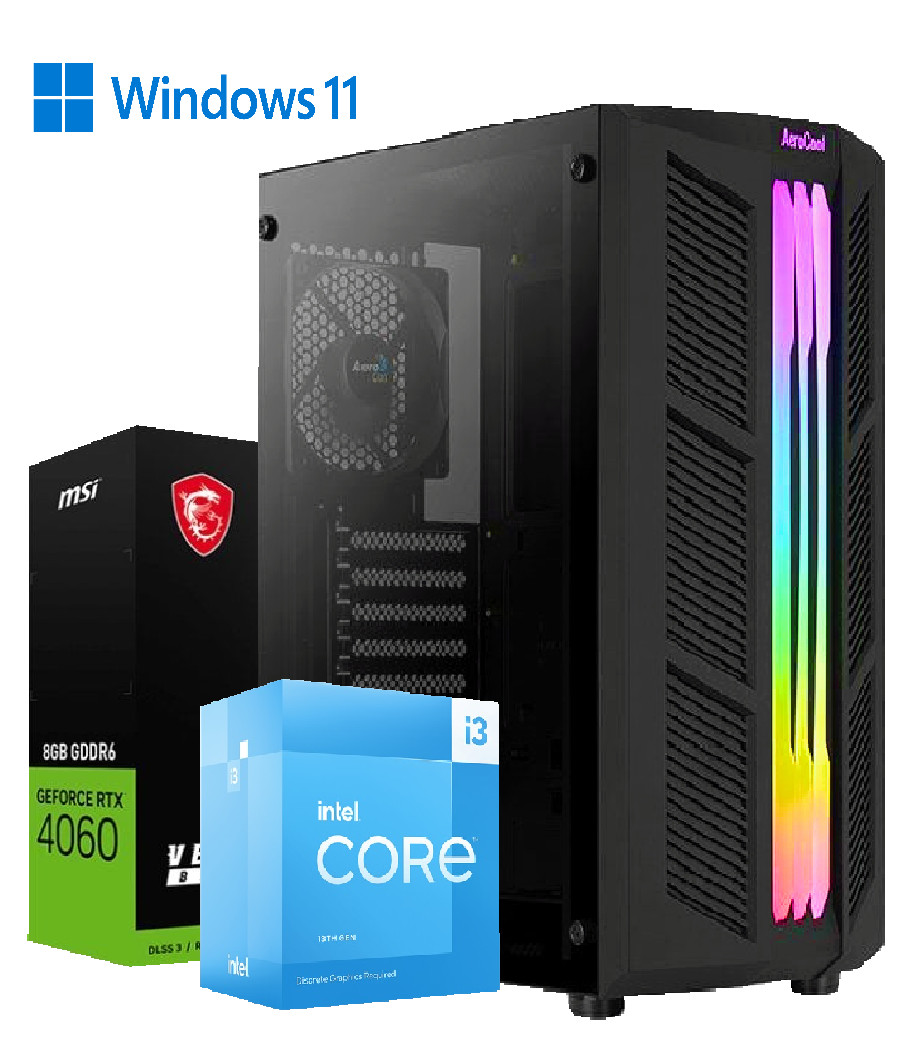 Počítač I3 13100F Rtx 4060 32GB DDR4 960GB Ssd WIN11