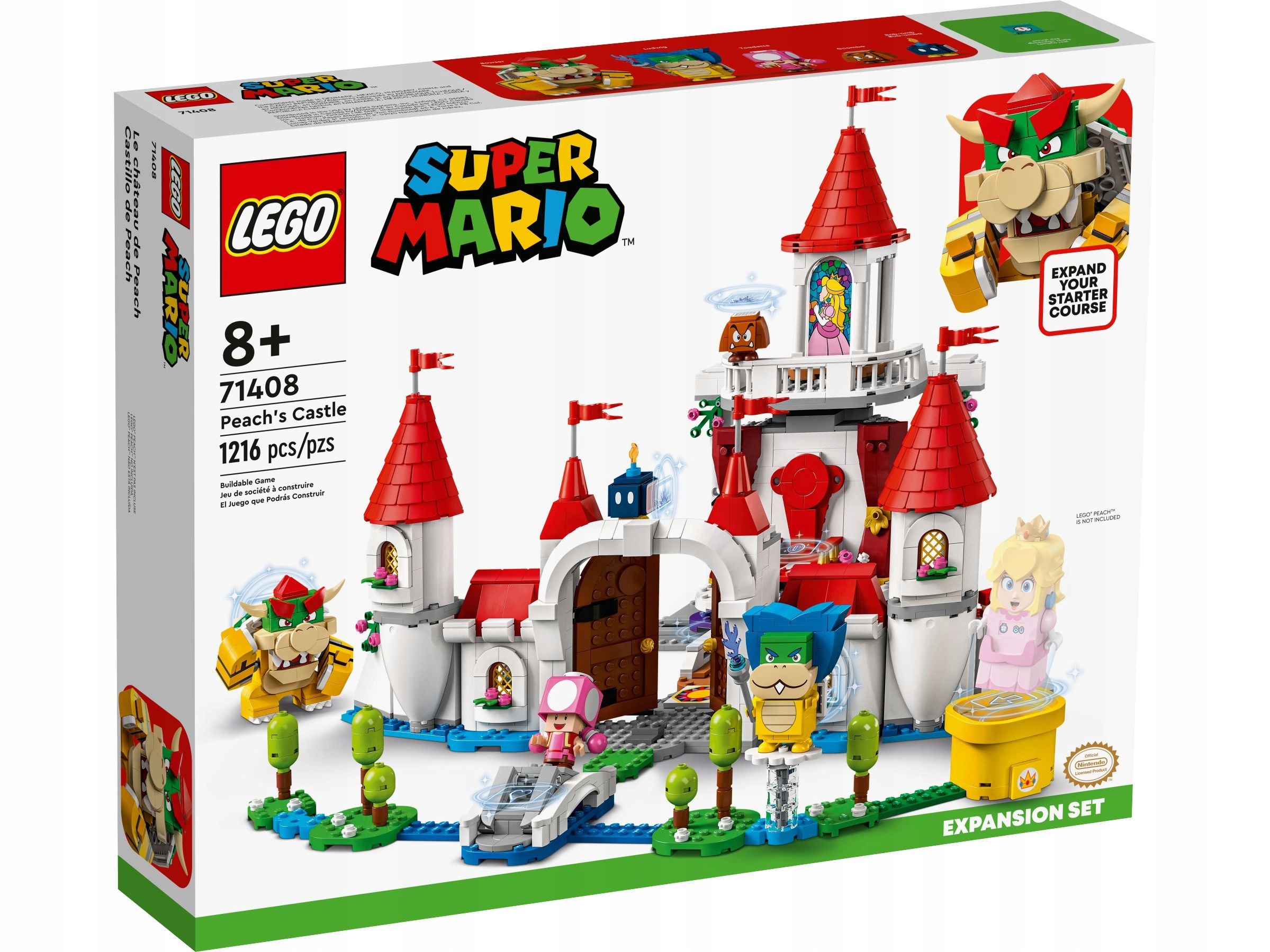 Lego Mario Zamek Peach zestaw rozszerzający 71408