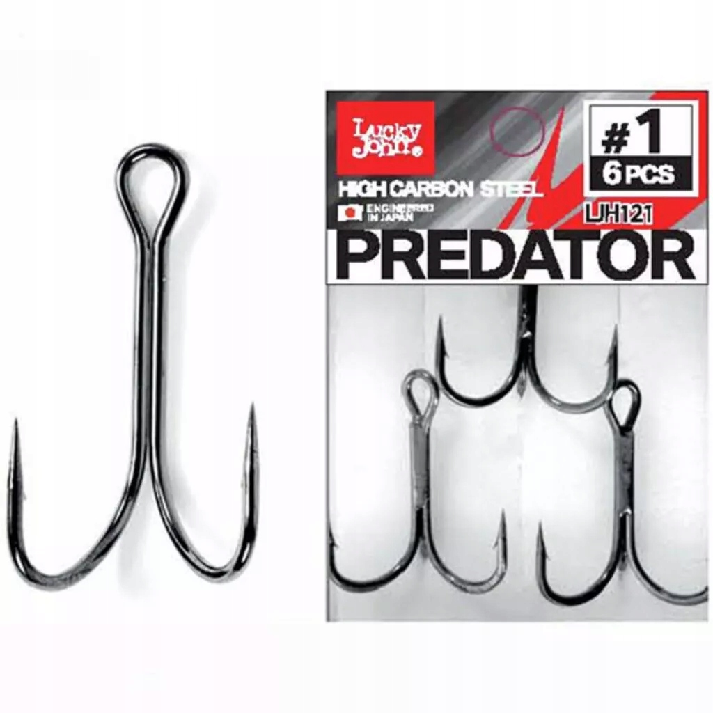 Kotwica Podwójna Lucky John Predator LJH121 roz. 3/0 op. 4 szt.