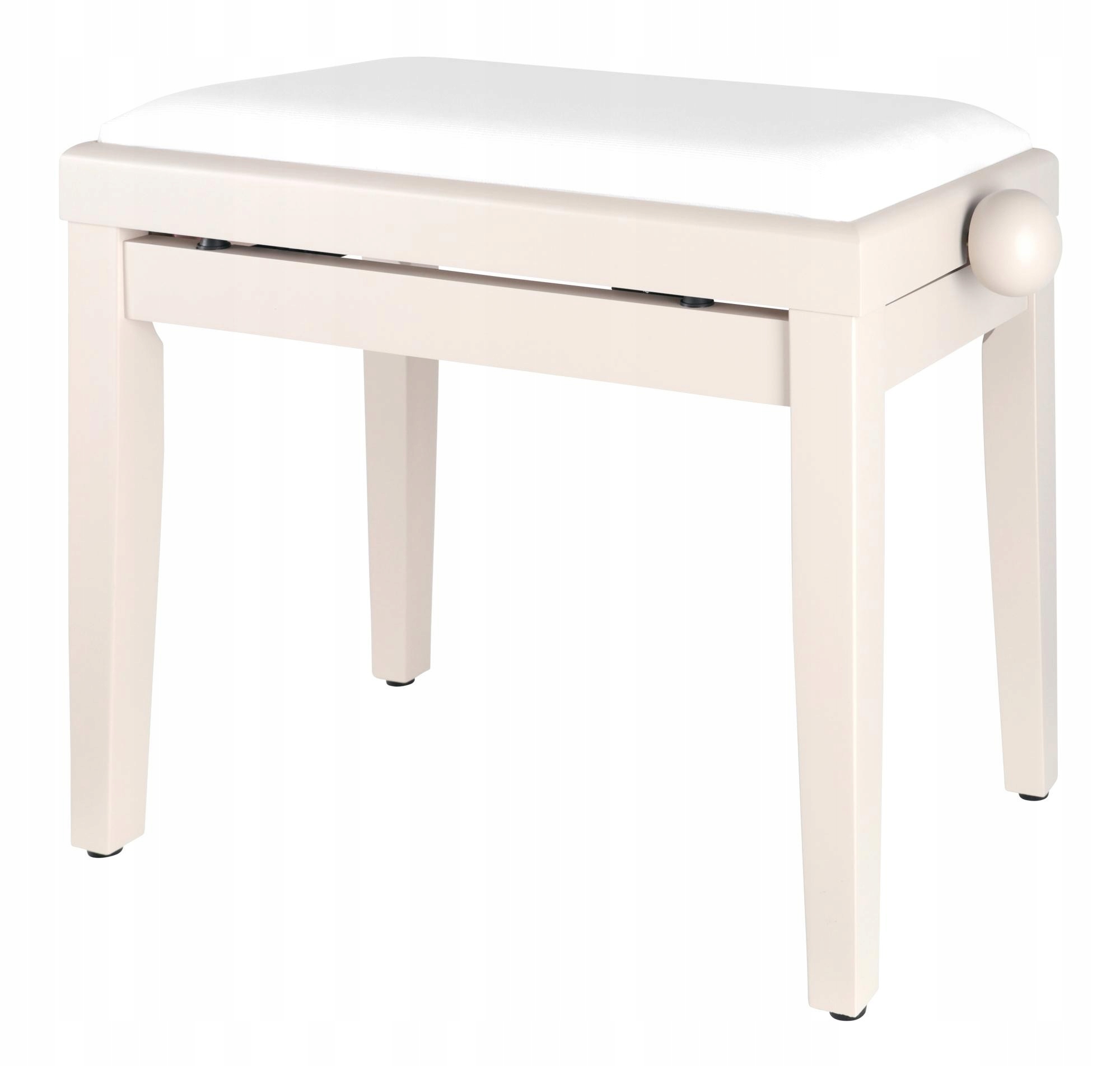 Proline stolička ke klavíru bílá krémová matná