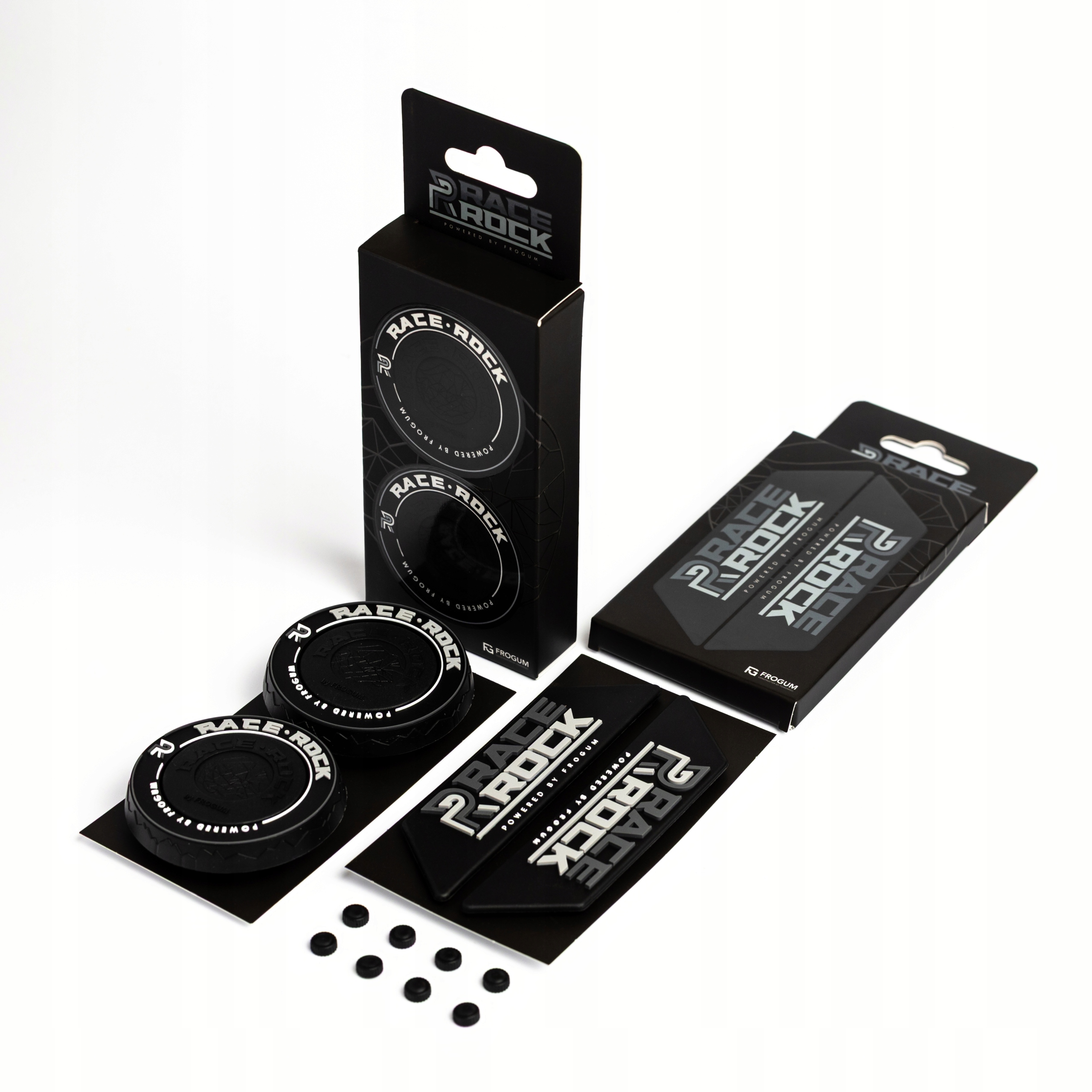 Frogum šedá vyměnitelná sada kroužků a emblémů pro autokoberce