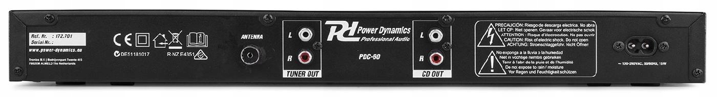 Odtwarzacz PDC-60 DAB+ (NK1) Model PDC60