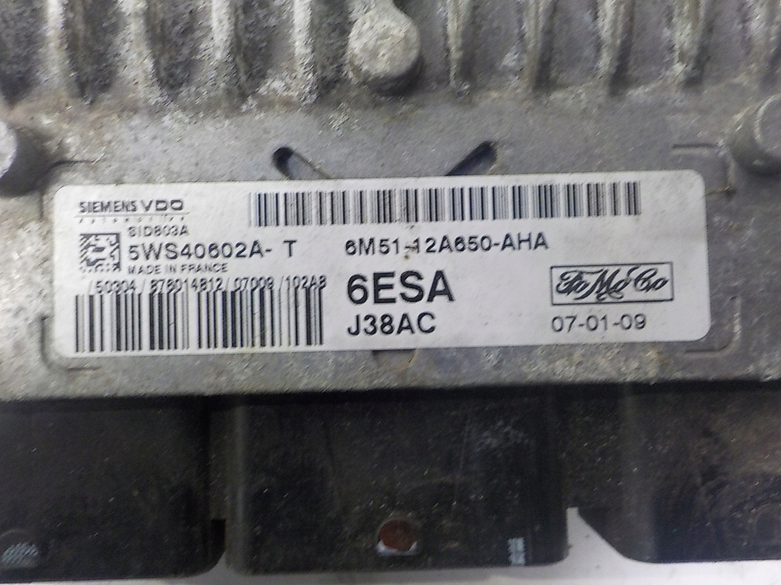 FORD computer control unit 5WS40602A-T 6M51-12A650-AHA 6ESA