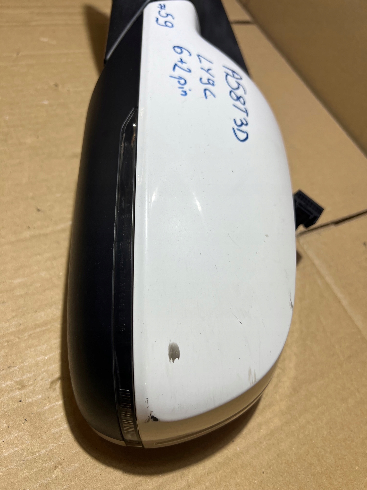 AUDI A5 8T 3D COUPE mirror left 6+2 PIN LY9C