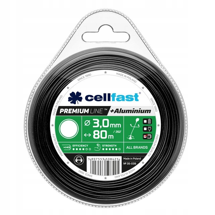 

Cellfast 35-039 Żyłka Tnąca Premium okrągła 3mm80m