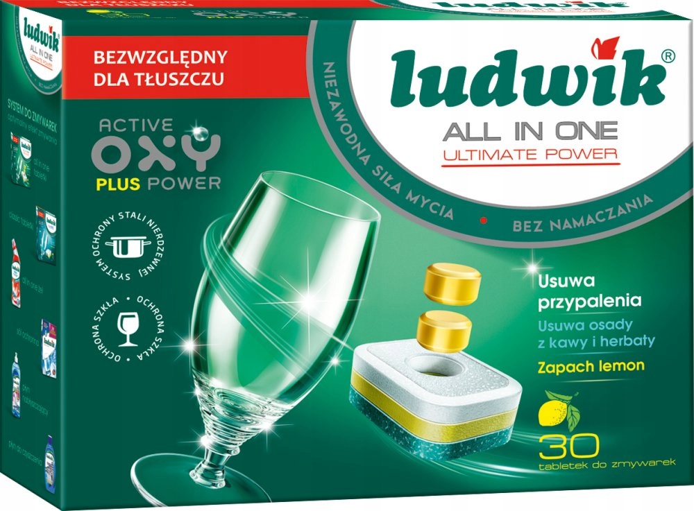 

Ludwik tabletki do zmywarki All In One Lemon 30szt