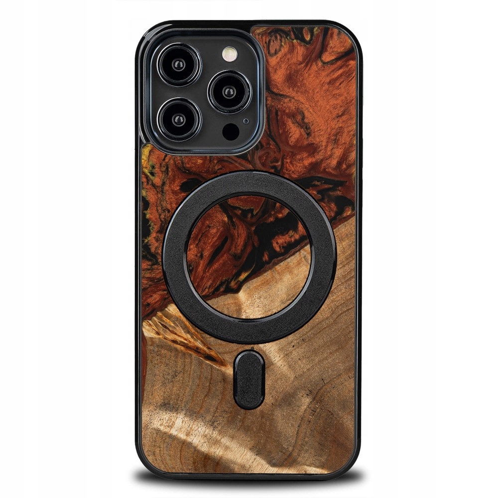 Pouzdro Bewood Unique pro iPhone 15 Pro Max 4 Živly Oheň s MagSafe
