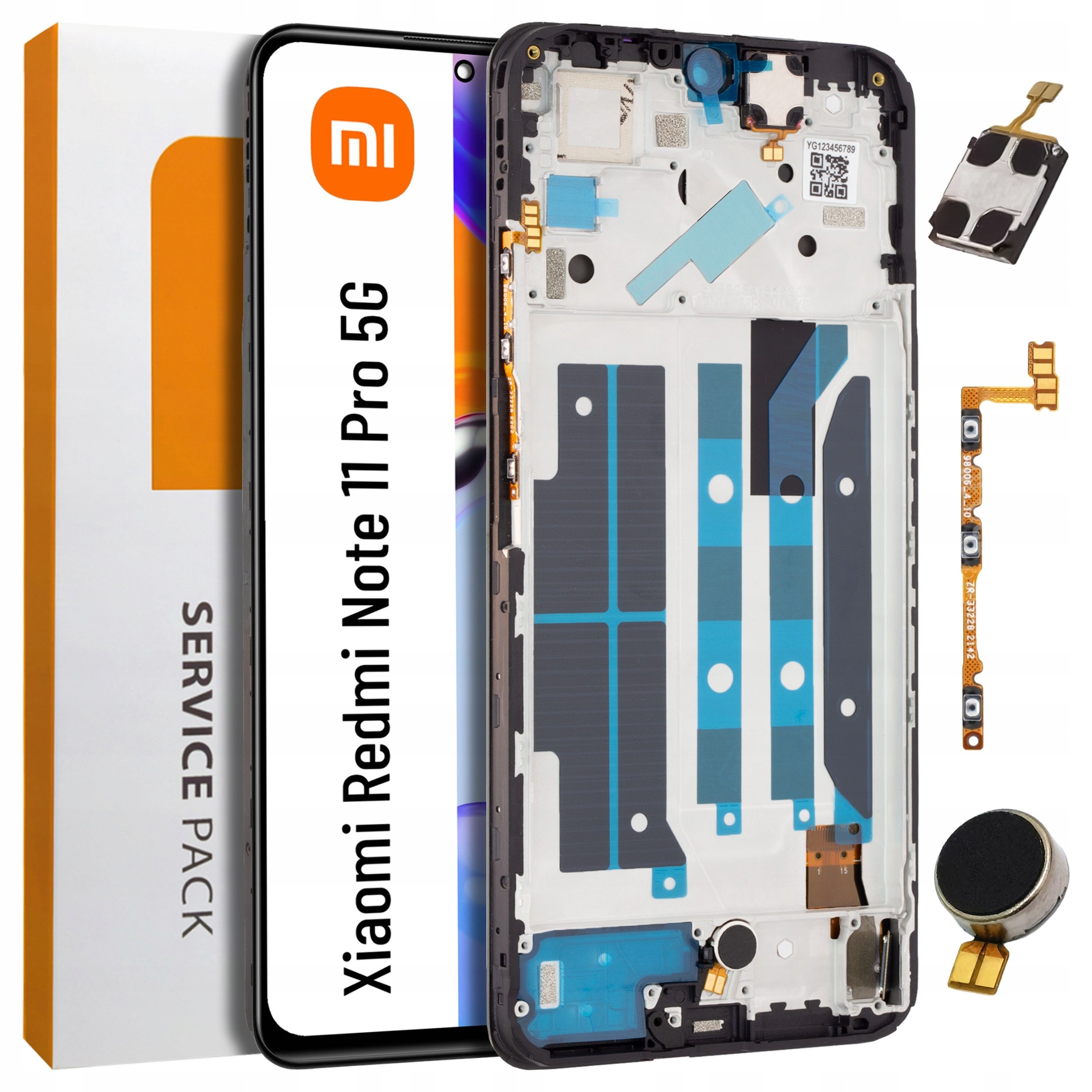 Displej s rámečkem Amoled pro Xiaomi Redmi Note 11 Pro 5G Originální Zila