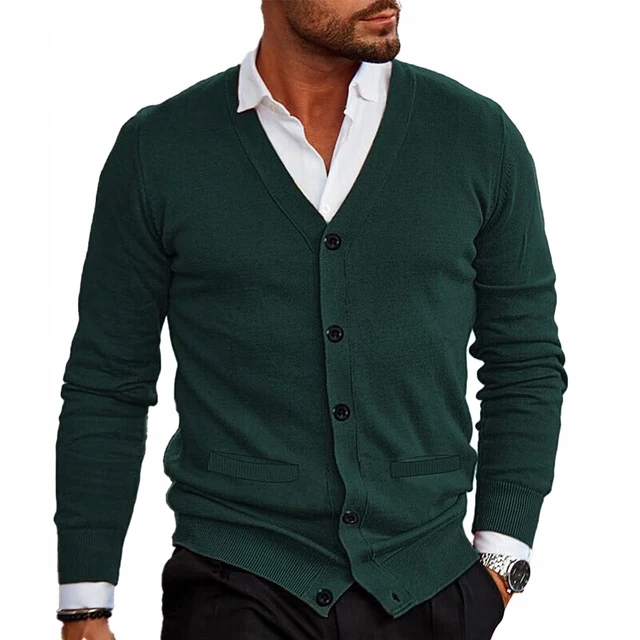 Pánsky sveter jeseň zima vintage sveter do V