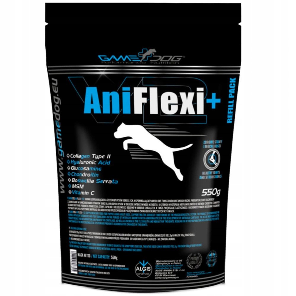 Levně Game Dog Aniflexi V2 550G Refill Pack Msm Na Klouby Glukosamin Kolagen